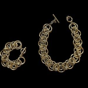 Banana Republic chunky set ( chain and bracelet)